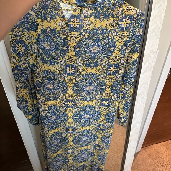 For Love And Lemons Blue and Yellow Maxi Dress - Picture 5 of 7